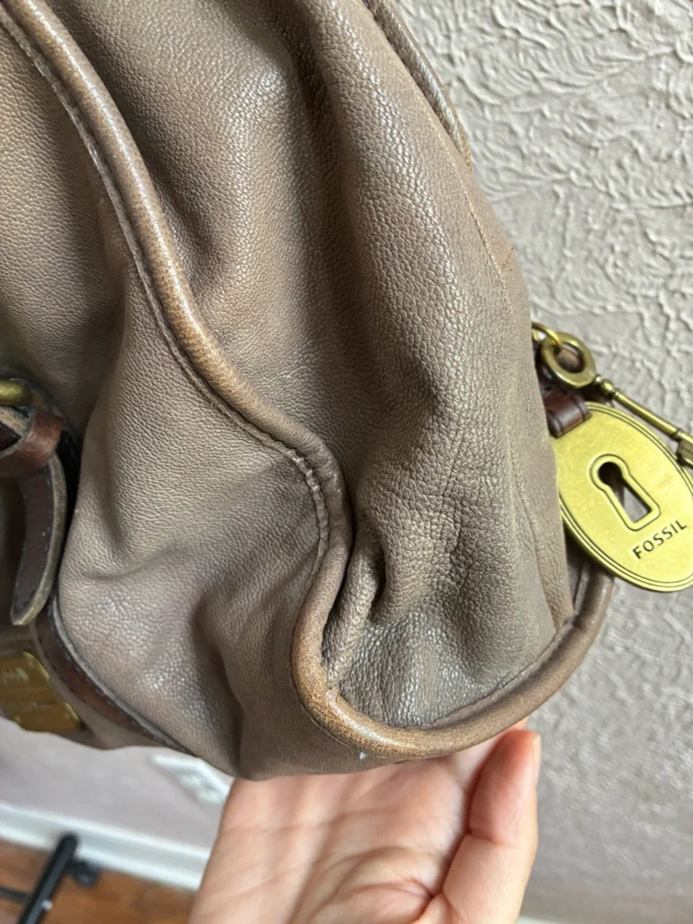 Fossil 1954 Long Live Vintage Satchel Crossbody Brown